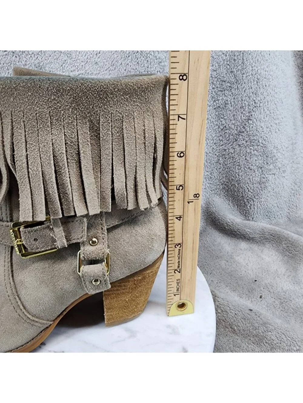 Lauren Ralph Lauren Shoes Womens Size 7 Tan Suede Boots *Read*